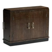 Modernist Art Deco oak cabinet, France, 1940s