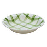 Moulin Des Loups Salad Bowl Green Check Tablecloth Model
