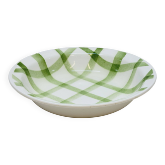 Moulin Des Loups Salad Bowl Green Check Tablecloth Model