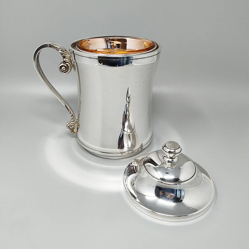 1960s Stunning Ice Bucket by Aldo Tura for Macabo. Made in Italy.