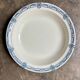 Salins round hollow dish in blue ironstone, "Arbois Ennege" service