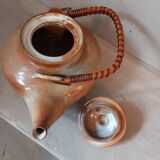Glazed stoneware teapot