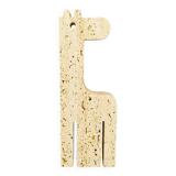 1970s Original Big Travertine Giraffe Sculpture by Enzo Mari for F.lli Mannelli