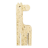 1970s Original Big Travertine Giraffe Sculpture by Enzo Mari for F.lli Mannelli