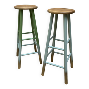 Paire de tabourets en
