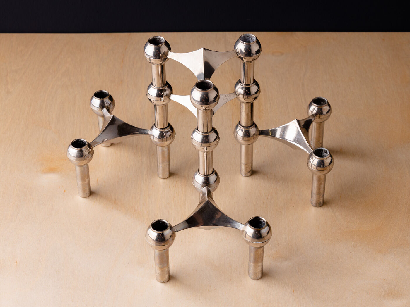 Stoff Nagel candle holders
