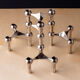 Stoff Nagel candle holders