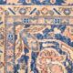 Orange & blue oriental turkish vintage rug
