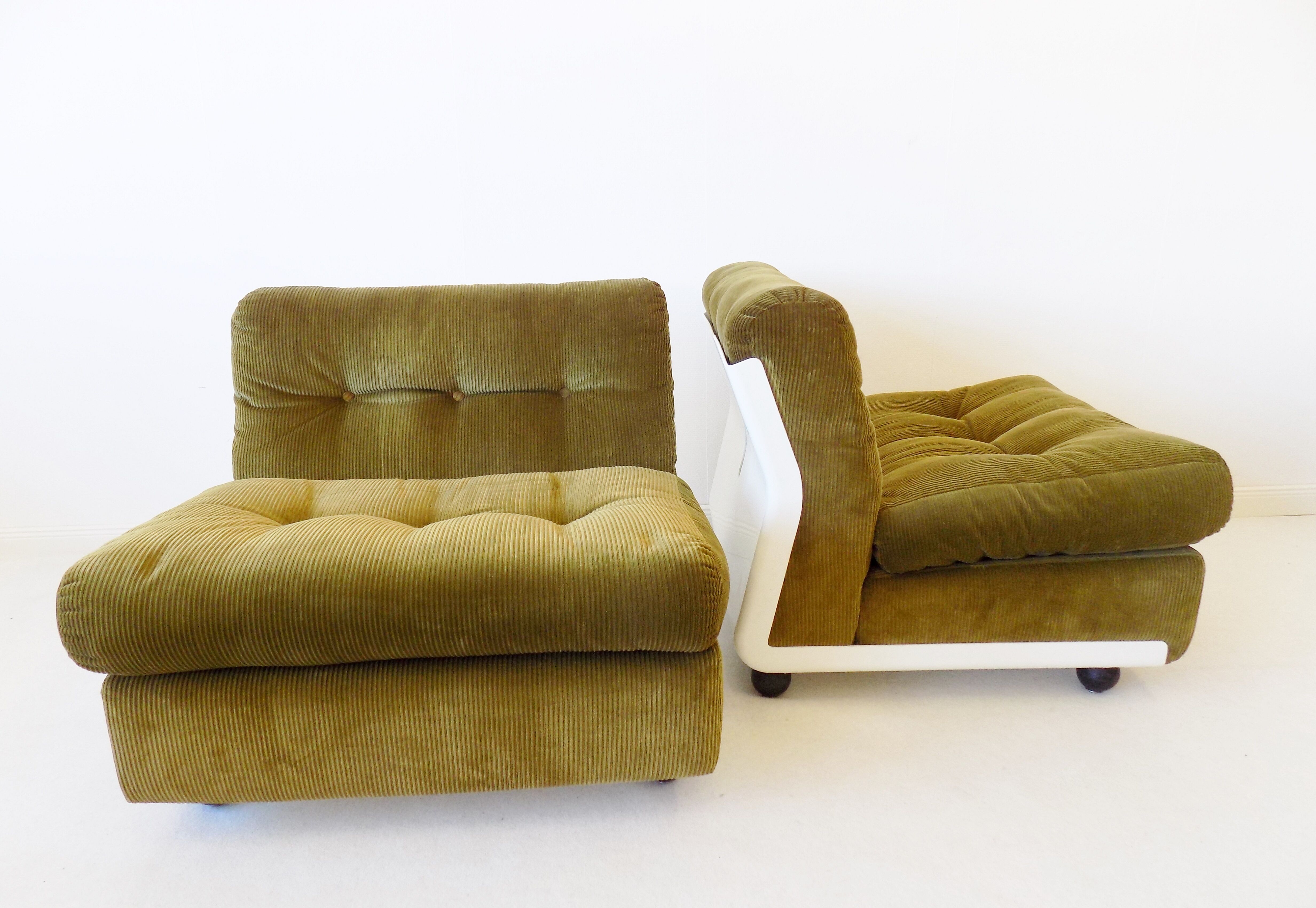C&B Italia Amanta set of 2 lounge chairs by Mario Bellini 70s