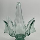 Large empty pocket/vintage fruit basket in blown glass