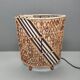 Lamp in rattan wicker and wood late XIXth