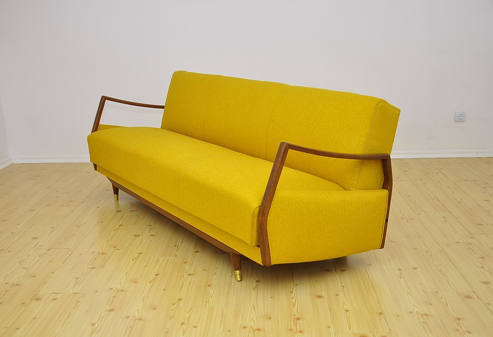 Daybed Sofa with fold-out function, 1950s