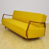 Daybed Sofa with fold-out function, 1950s