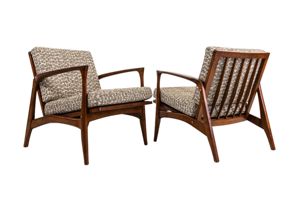 Chaises scandinaves vintage, Danemark, années 60, ensemble de 2