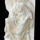 Ancient large bas-relief plaster sculpture of the Goddess Nike