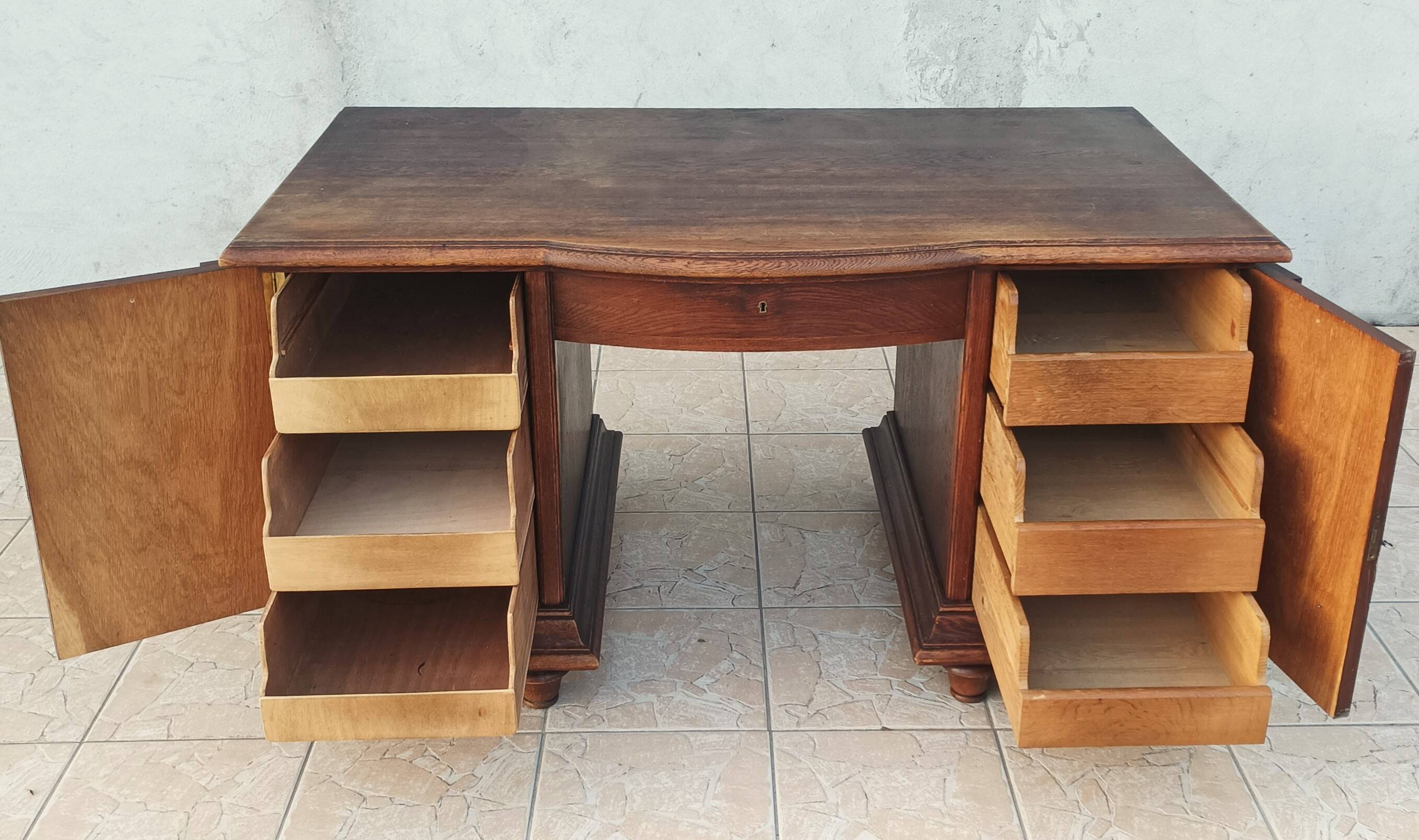 Art Deco oak desk