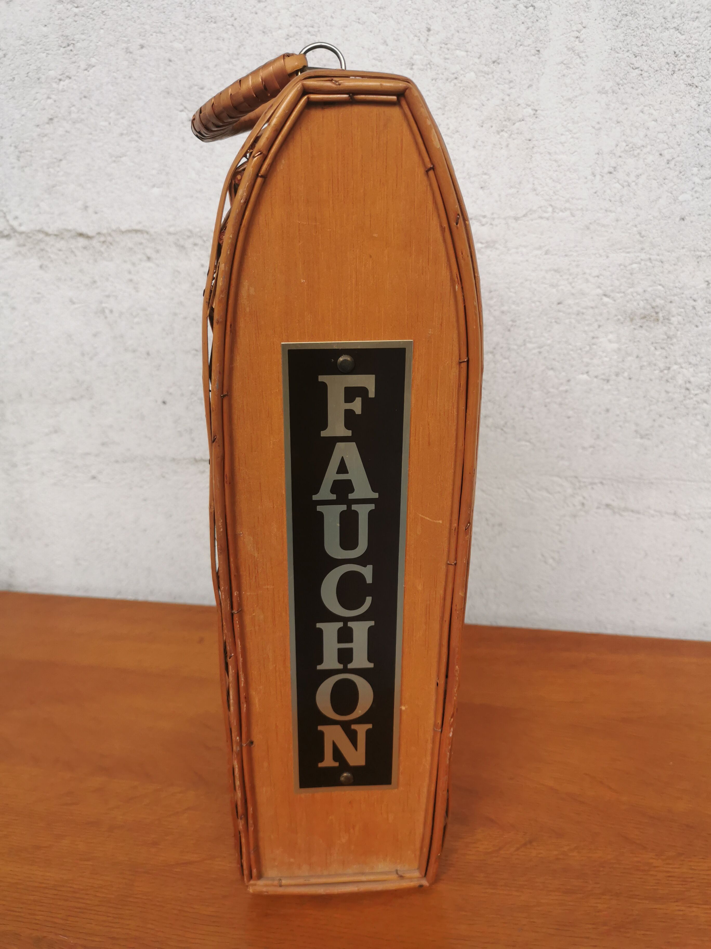 Wicker bottle basket 'Fauchon'