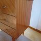 3-drawer chest of drawers - 60s - vintage - marquetry effect - spinning top feet