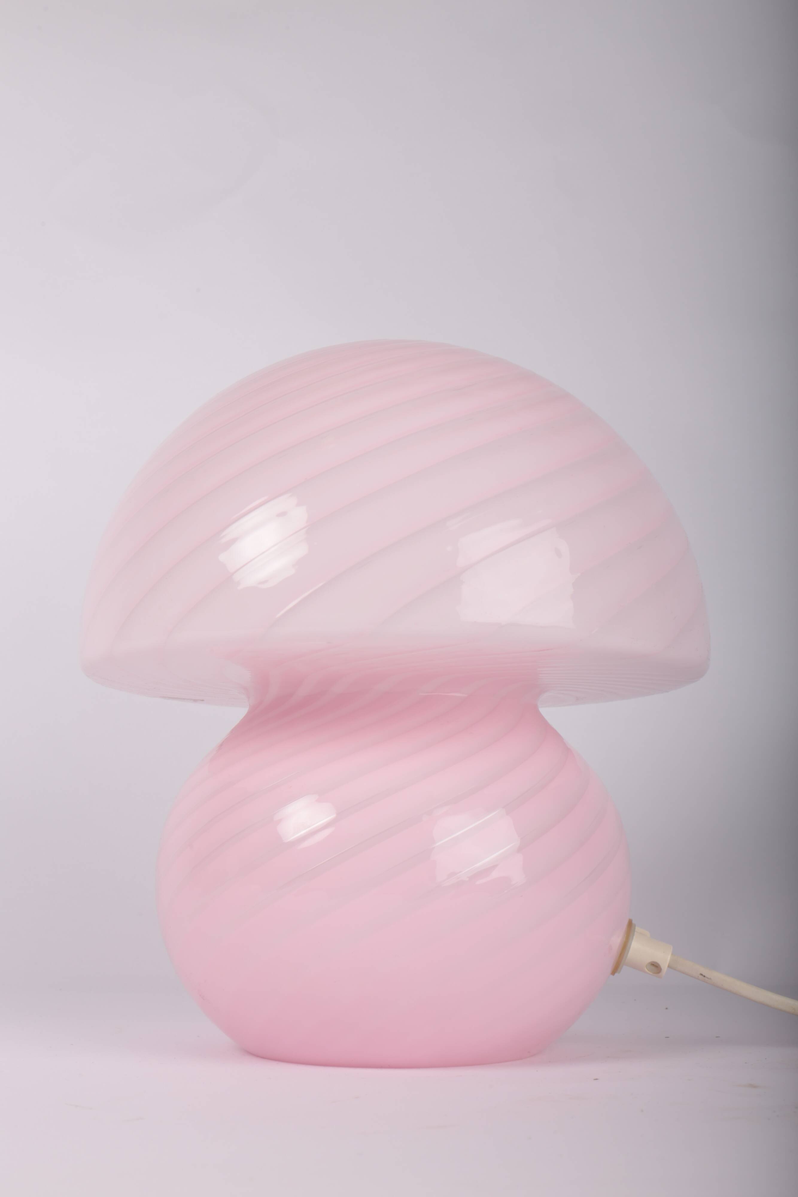 Pink mushroom lamp, Vetri Murano, Italy