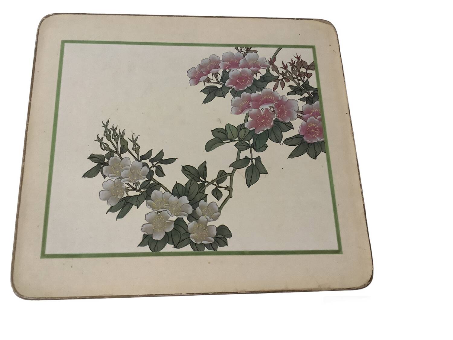 6 floral placemats