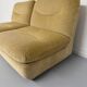 Ancien canapé 2 places convertible en velour design des années 70 vintage