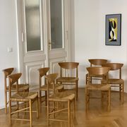 Set of 8 oak dining chairs model 316 by Peter Hvidt & Orla Mølgaard Nielsen for Søborg Mobler
