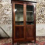 Louis XVI Style Mahogany Showcase XIX Eme Century