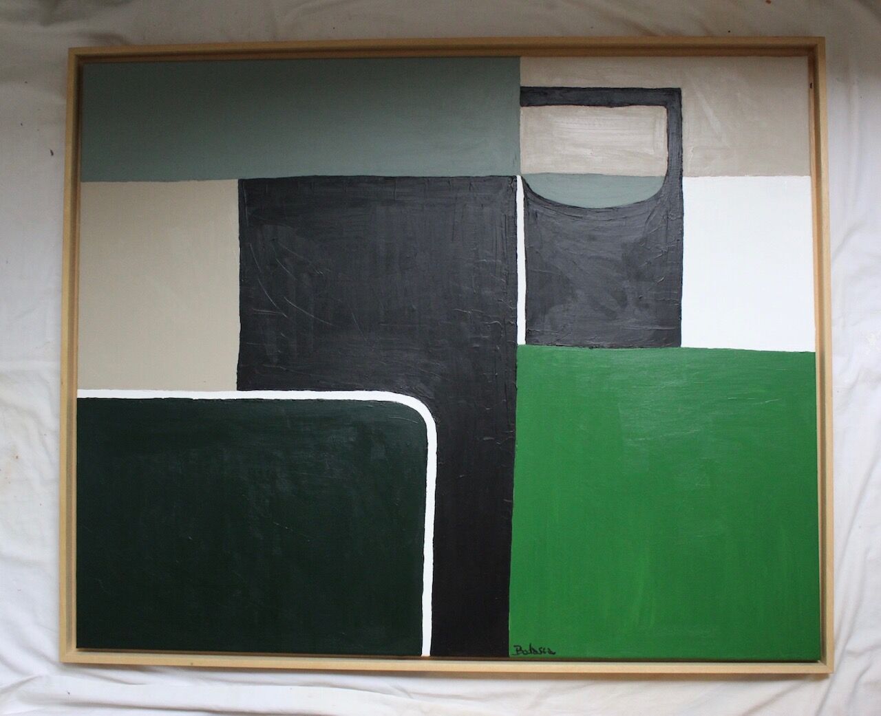 Abstrait géométrique vert no2