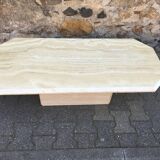 Coffee table in travertine