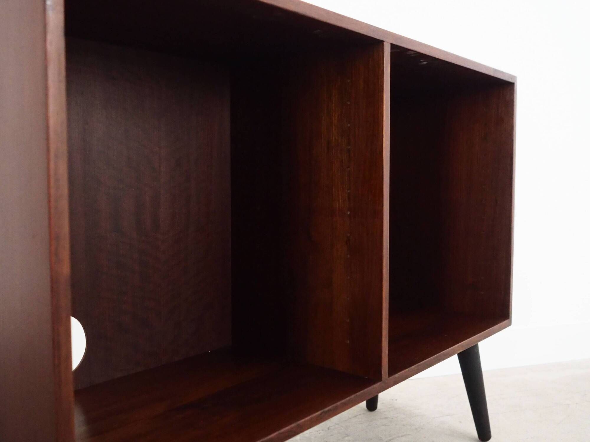 Mahogany bookcase, Danish design, 1970s, manufacturer: Bramin