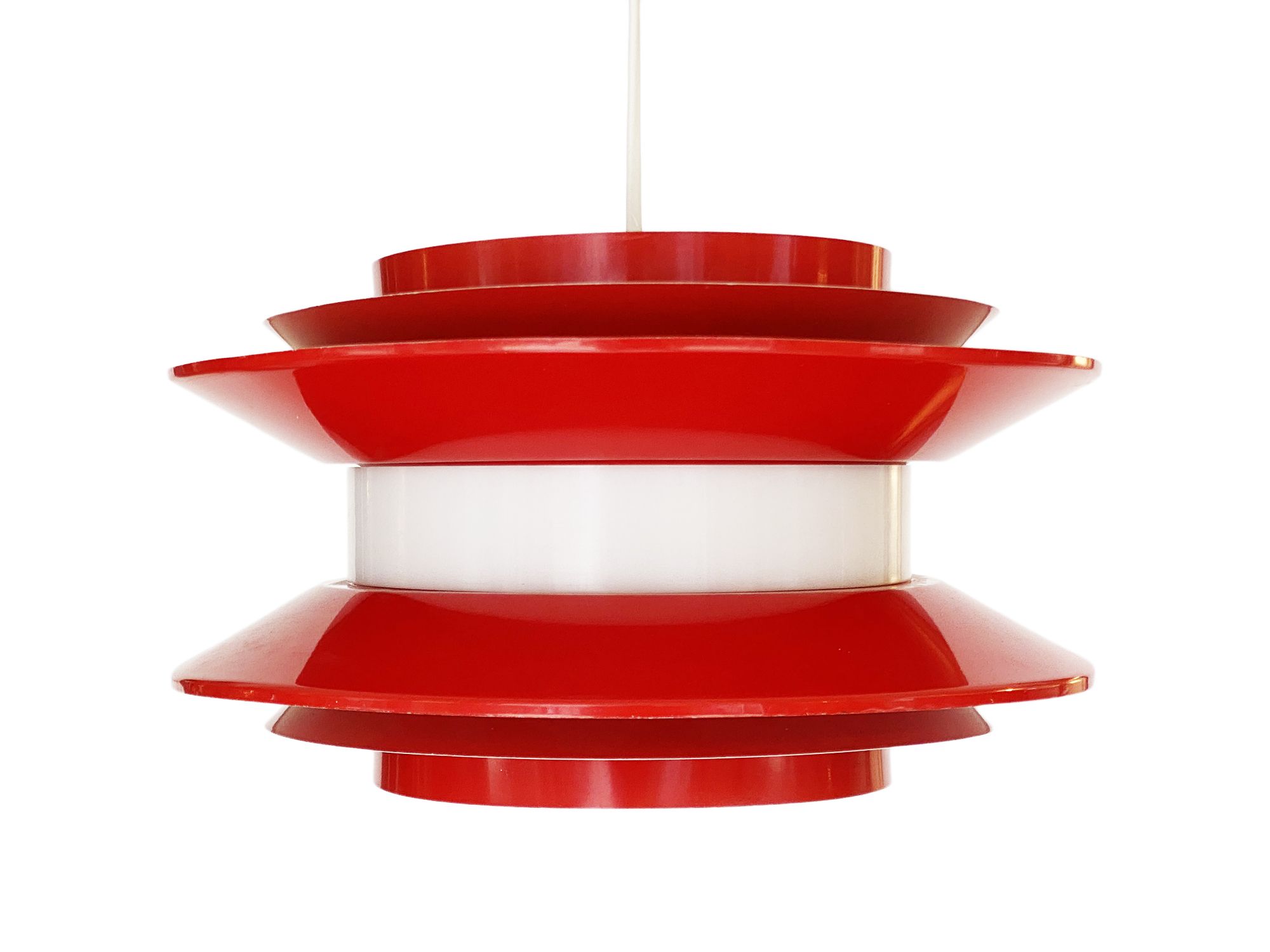 Pendant light "Trava" by Carl Thore for Granhaga Metallindustri. Sweden 1970s