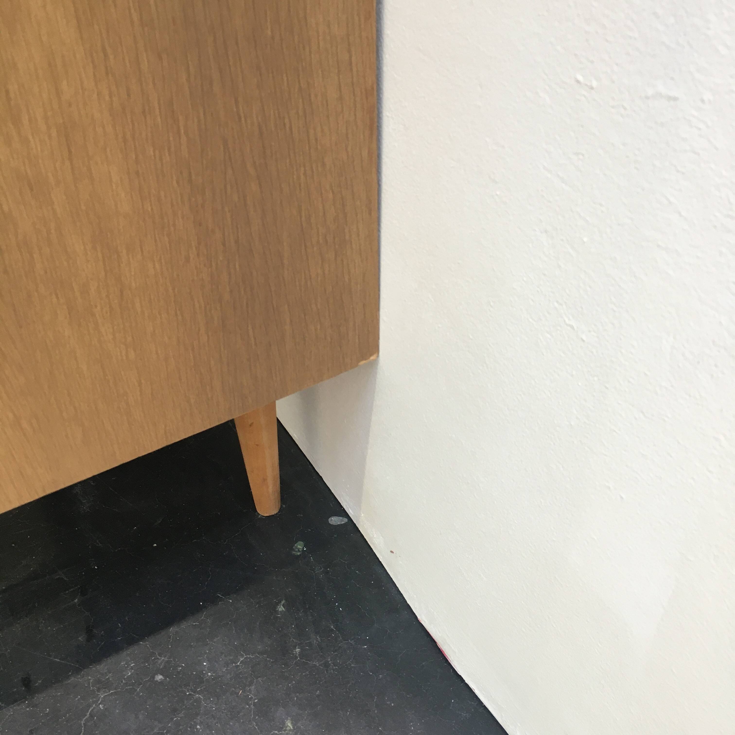 60s light oak chest of drawers