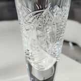 Lot 5 x Small Art Deco champagne flutes. Sophisticated star/cross/deciduous patterns. Boho chic. High 15.5 cm