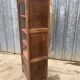 Art deco oak display cabinet with 1 glass door.