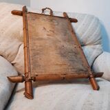 Miroir ancien bambou circa 1950 47x63cm