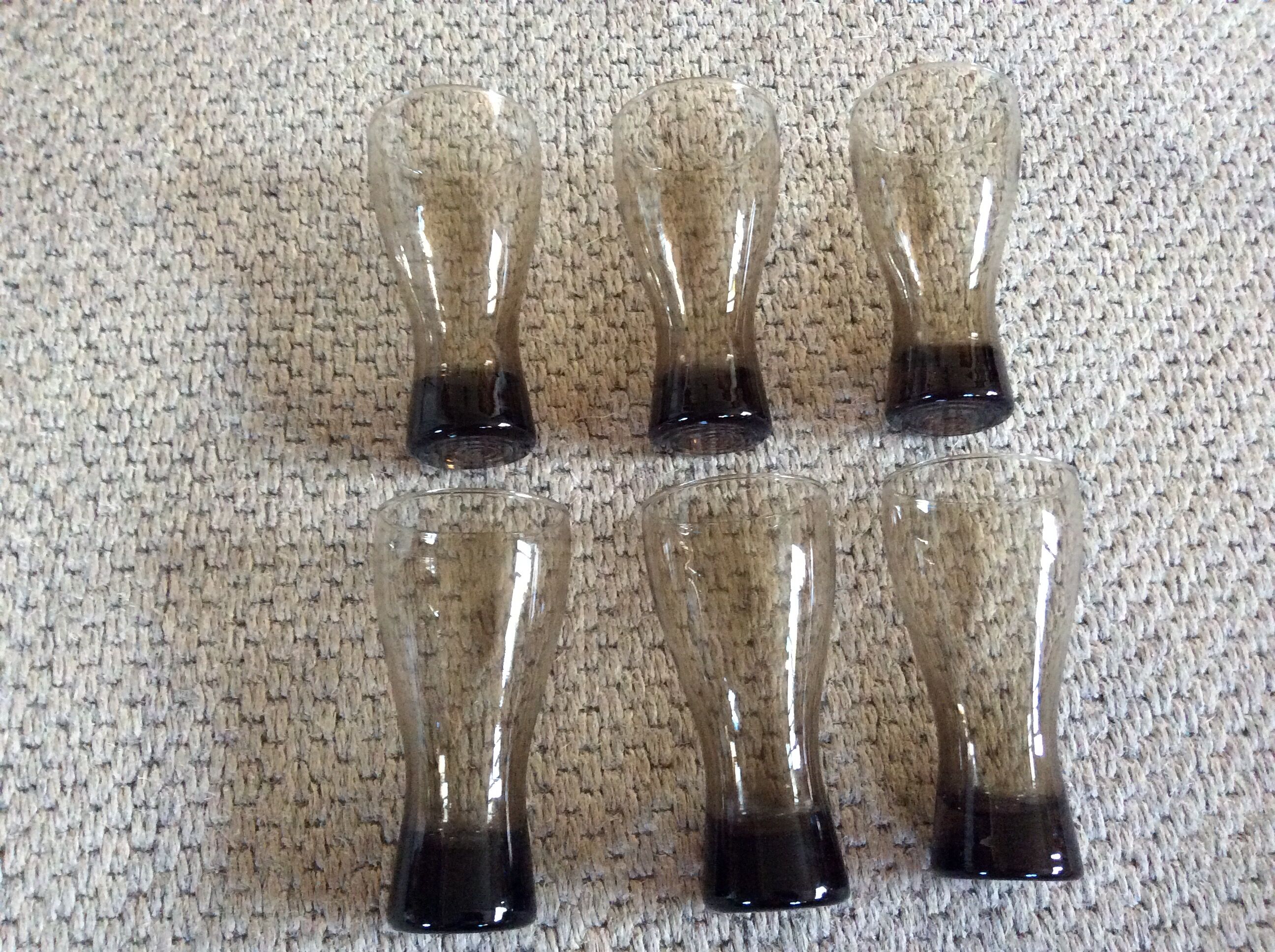 Series of 6 glasses