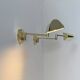 Pair of vintage adjustable wall lights, brass, France, 1970