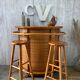 Vintage rattan bar