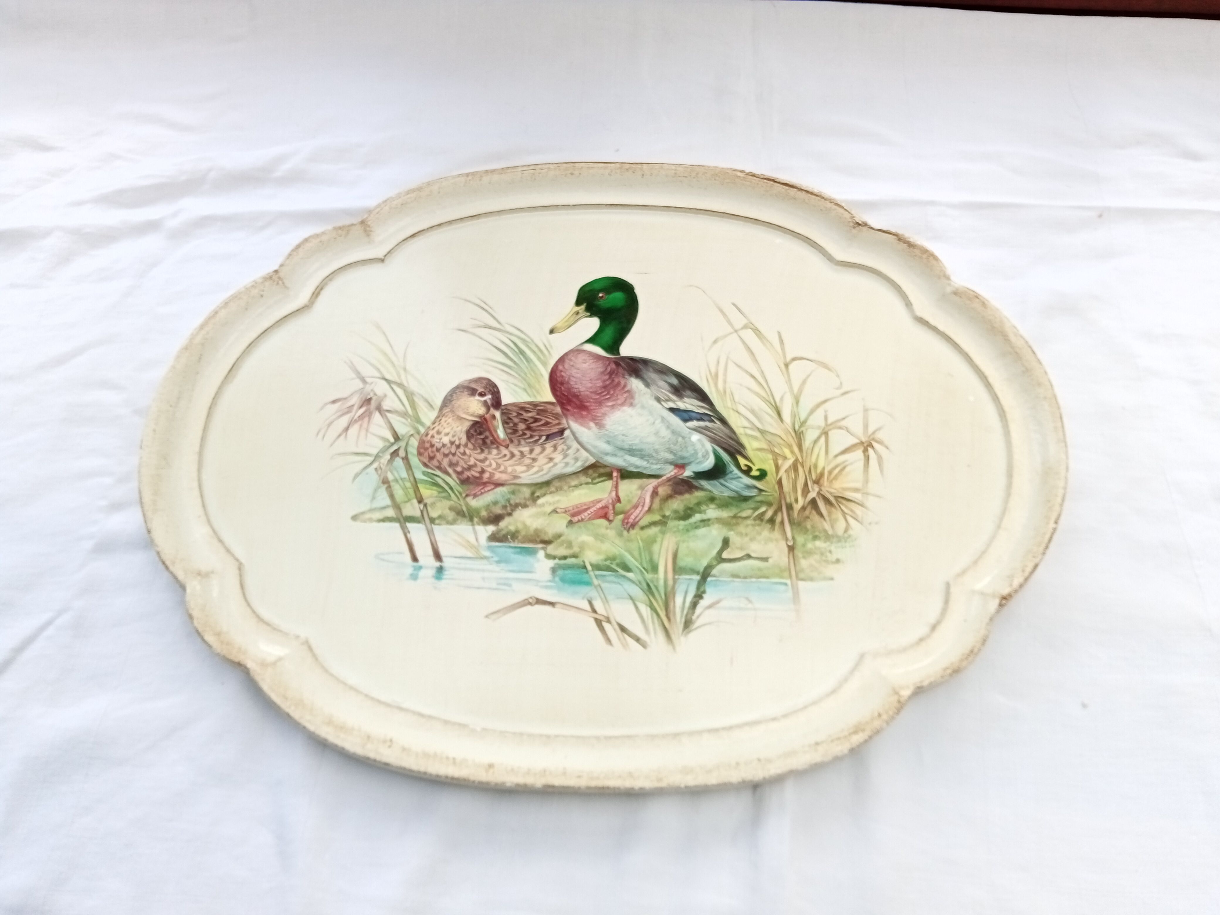 Decorated wooden top