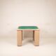 Pierluigi Molinari Lacquered Wood and Green Felt Game Table for Pozzi 1970
