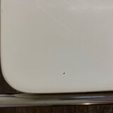 White trolley Italian design side table 1970