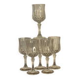 Verres à pied en cristal