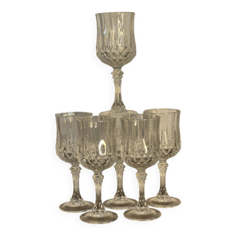 Crystal stemmed glasses