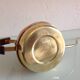 Watering can in hammered red copper and wooden handle/vintage 60s-70s