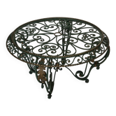 Wrought iron table in country style