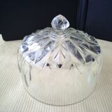 Cloche à fromage en verre pressé moulé