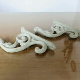 Pair of cast iron hooks nineteenth century