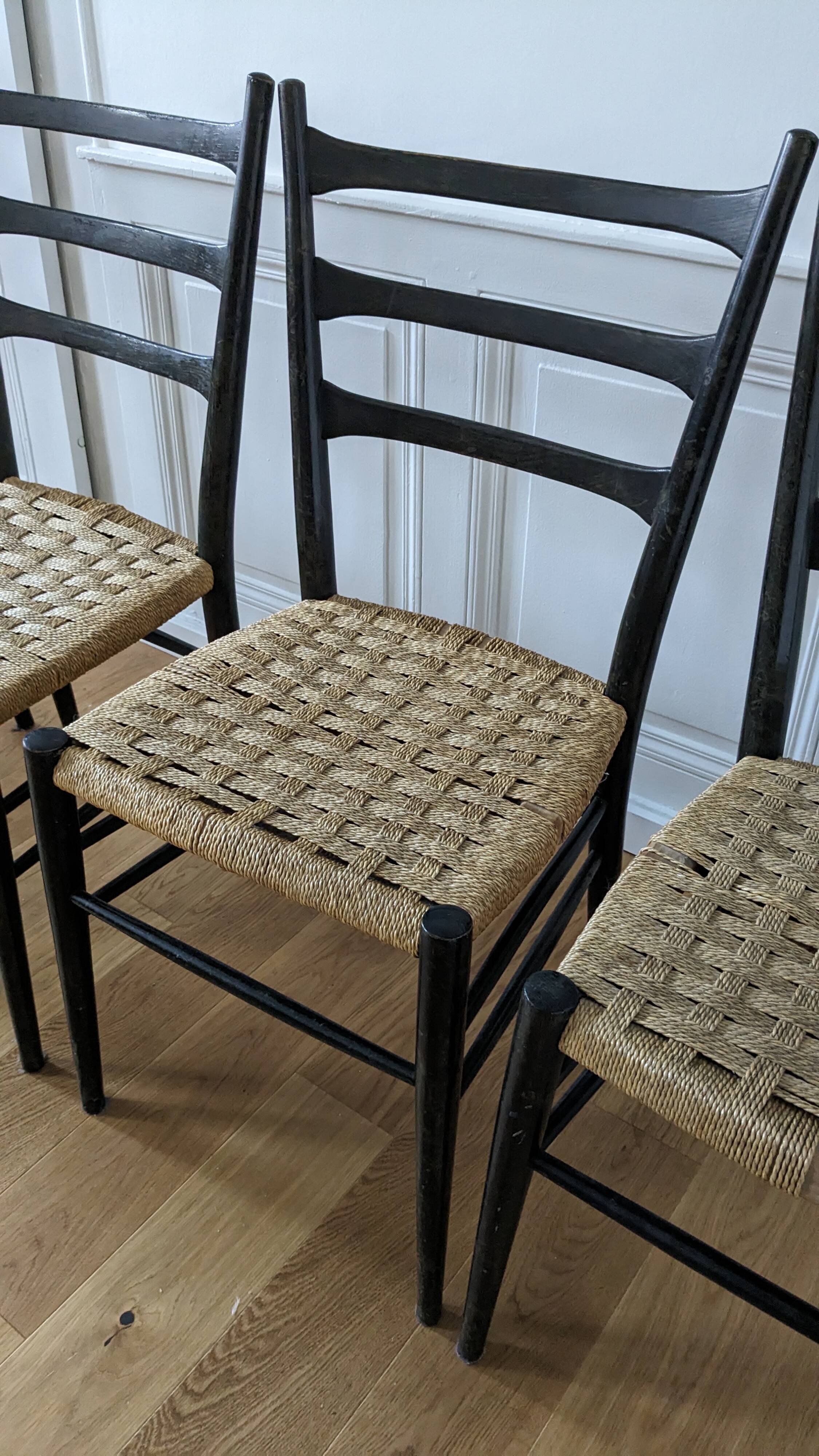 Set of 4 Gessef Consorzio chairs