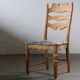 Chaises en chêne à dossier haut Razorblade vintage par Kjærnulf, années 1960, design danois