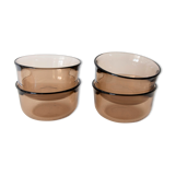 Set of 4 glass glasses